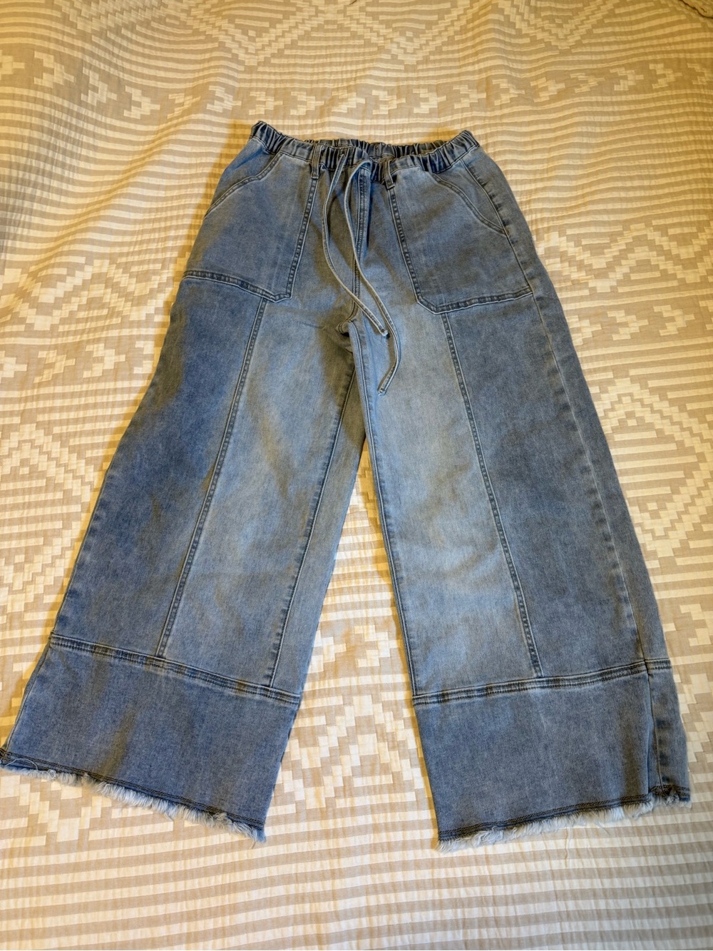 Women’s Wide-Leg Denim Jeans - Blue